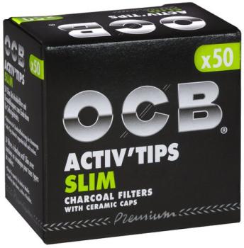OCB Activ Tips Slim Aktivkohlefilter 7mm