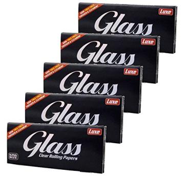 Glasklare Paper King Size 100% Pflanzen Zellulose BIO von Luxe Glass