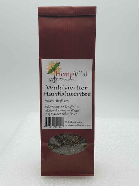 Waldviertler Hanfblütentee sehr hoher natürlicher CBD Gehalt