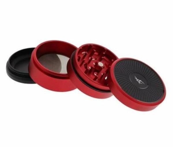 Metall-Grinder 62mm Solinder 4teilig rot